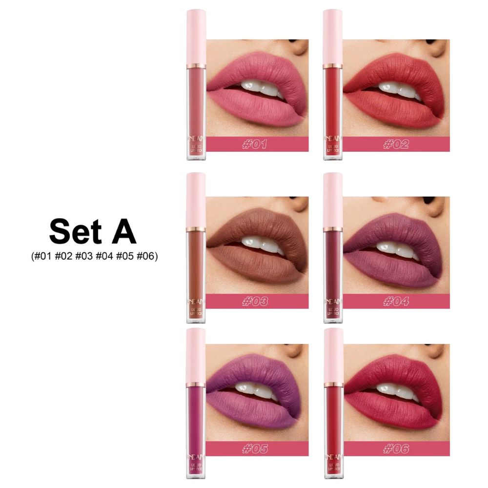 503 Set de 6 rujuri Mate Handaiyan 2