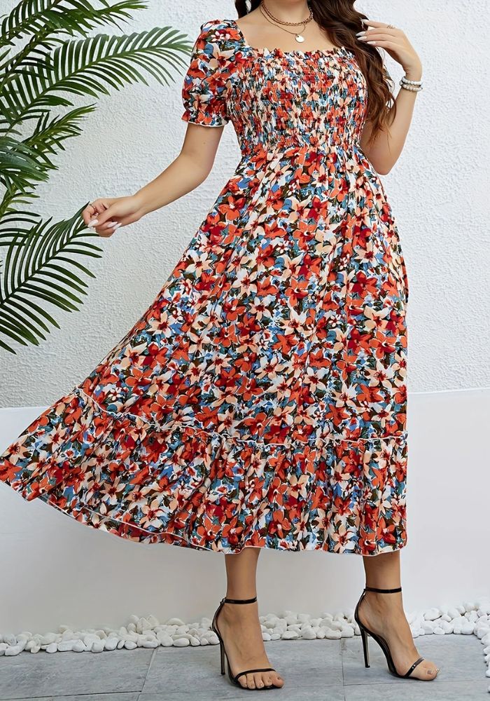 554 Rochie Model Floral M52