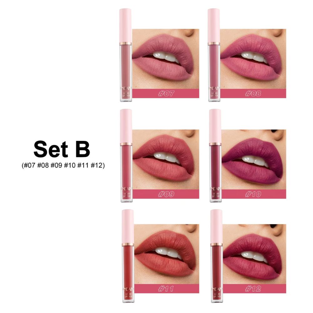 503 Set de 6 rujuri Mate Handaiyan 2