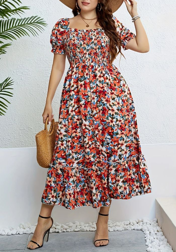 554 Rochie Model Floral M52