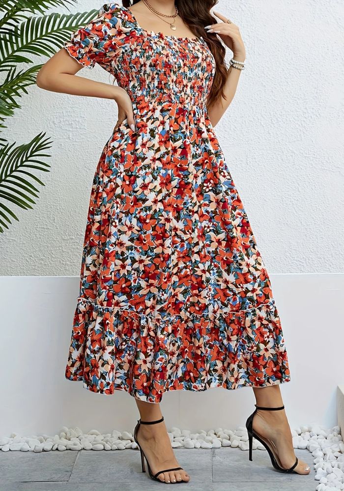 554 Rochie Model Floral M52