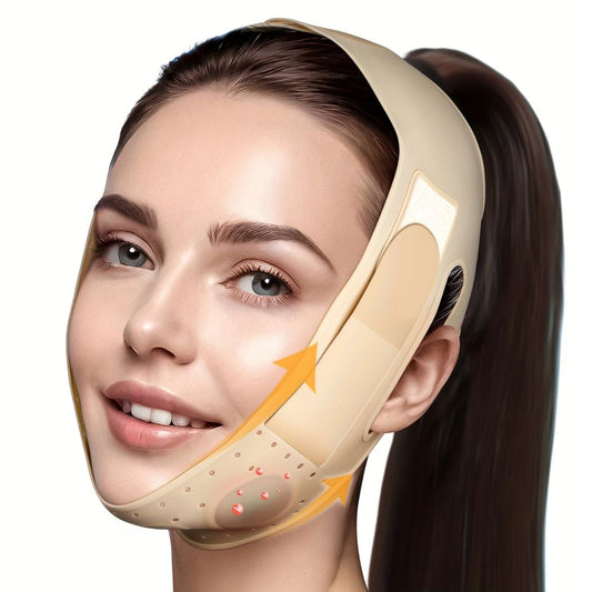 Mască Facială V-Shape – Reglabilă pentru Reducerea Bărbiei Duble