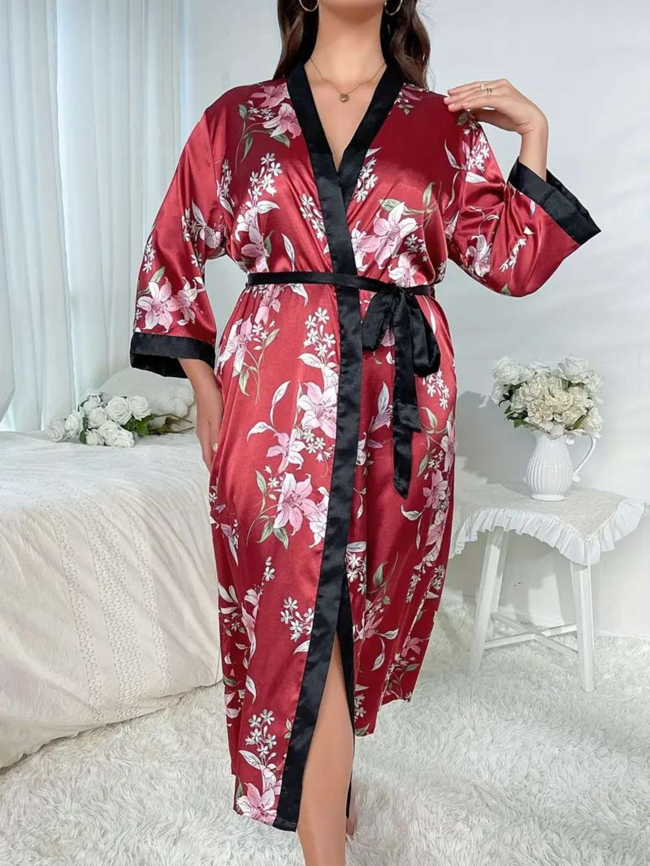 Halate Elegante din Satin 100% premium