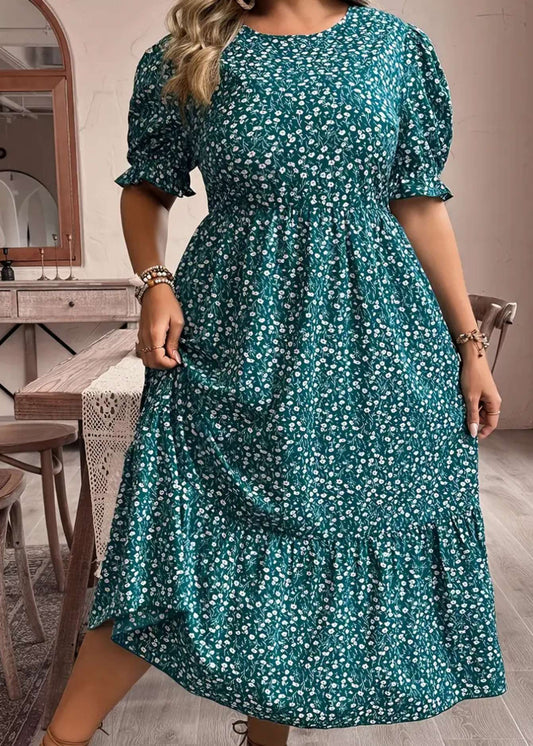 548 Rochie Midi Verde - model M48