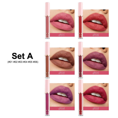 503 Set de 6 rujuri Mate Handaiyan 2