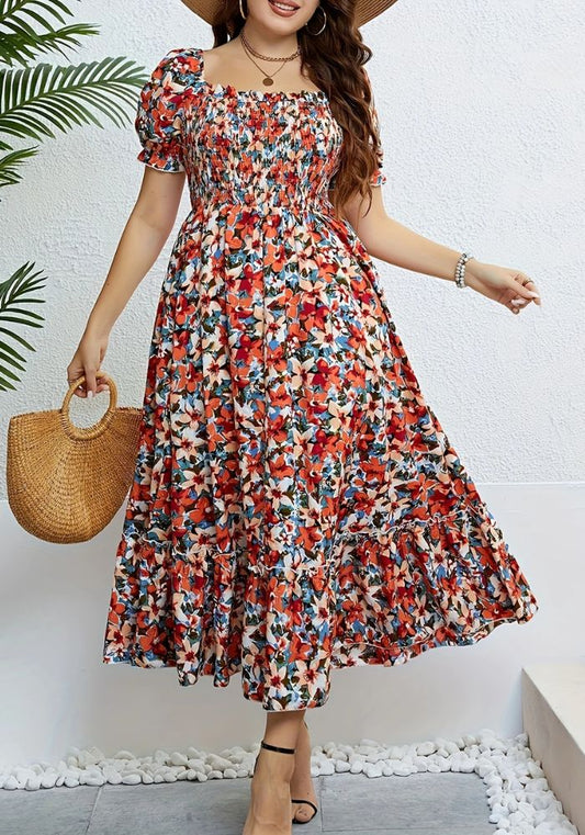554 Rochie Model Floral M52