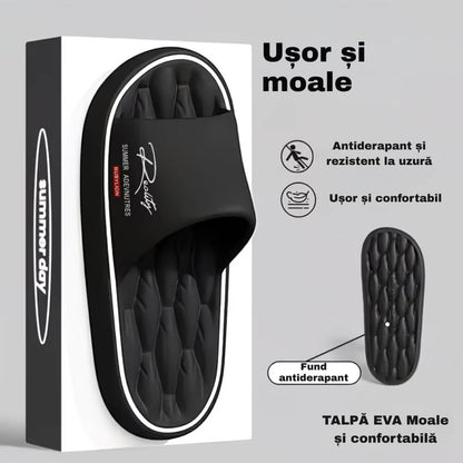 607 - Papuci Unisex cu Efect de Masaj – Talpă EVA Groasă, Confort toată Ziua