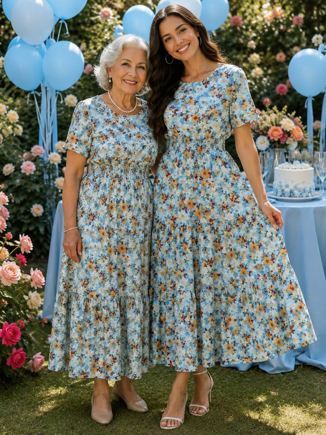 Rochie Florală din 100% Bumbac Natural – Fabricată în România - Model M62