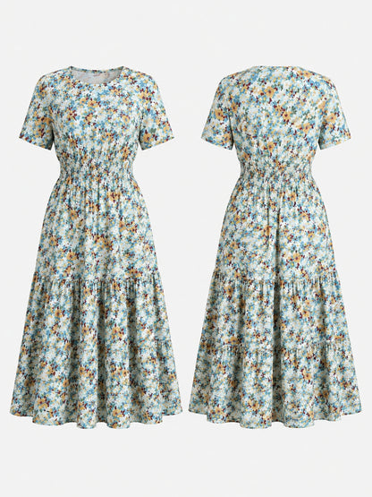 Rochie Florală din 100% Bumbac Natural – Fabricată în România - Model M62