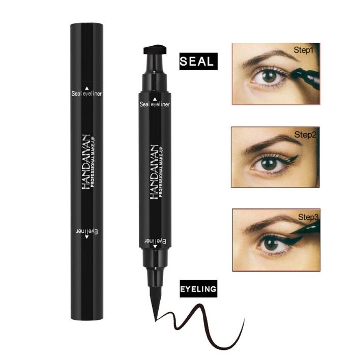 Eyeliner profesional - Set 2 in 1 stampila si pensula