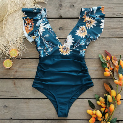 Costum de baie intreg floral MI